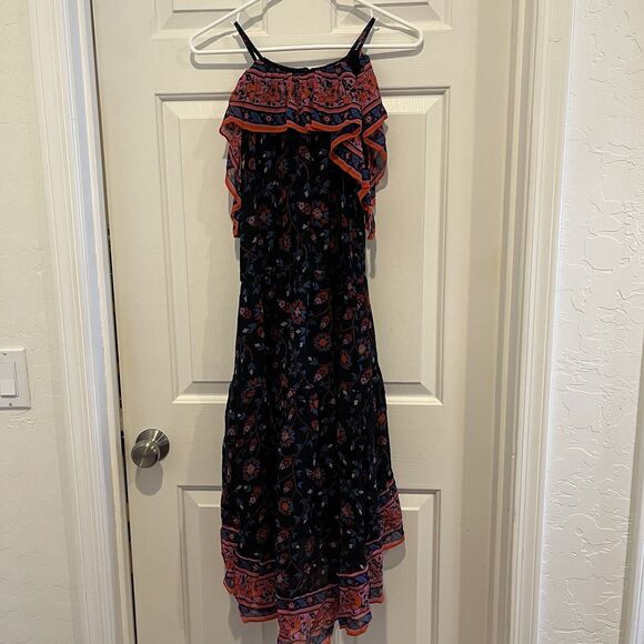 Joie Dresses & Skirts - Joie Small Silk Summer Dress Off the Shoulder Low-High Lined